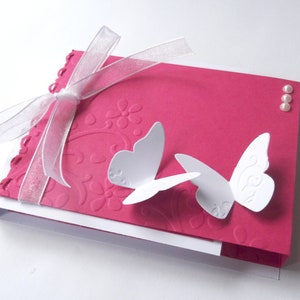 Geldgeschenk Hochzeitskarte Glückwunschkarte, Schmetterlinge personalisierbar