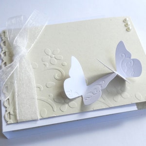 Geldgeschenk Hochzeitskarte Glückwunschkarte, Schmetterlinge personalisierbar