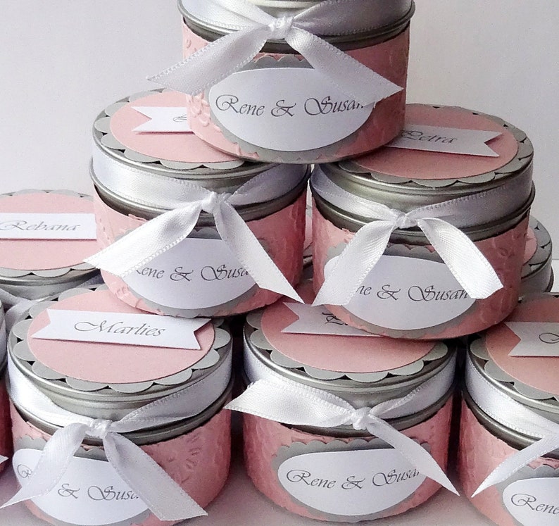 Guest Gift Name Tag Placeholder Cans Wedding 10 Set Etsy