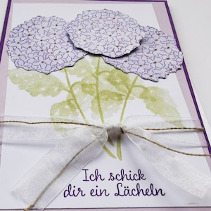 Grußkarte Hortensie Frauen