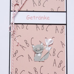Getränkekarten, 2er Set, Kätzchen