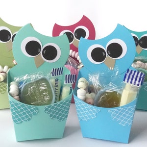Kindergeburtstag, Gastgeschenk, Mitgebsel, Eule 5 Stück