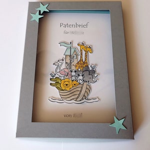 Patenbrief Arche Noah  mit Umkarton