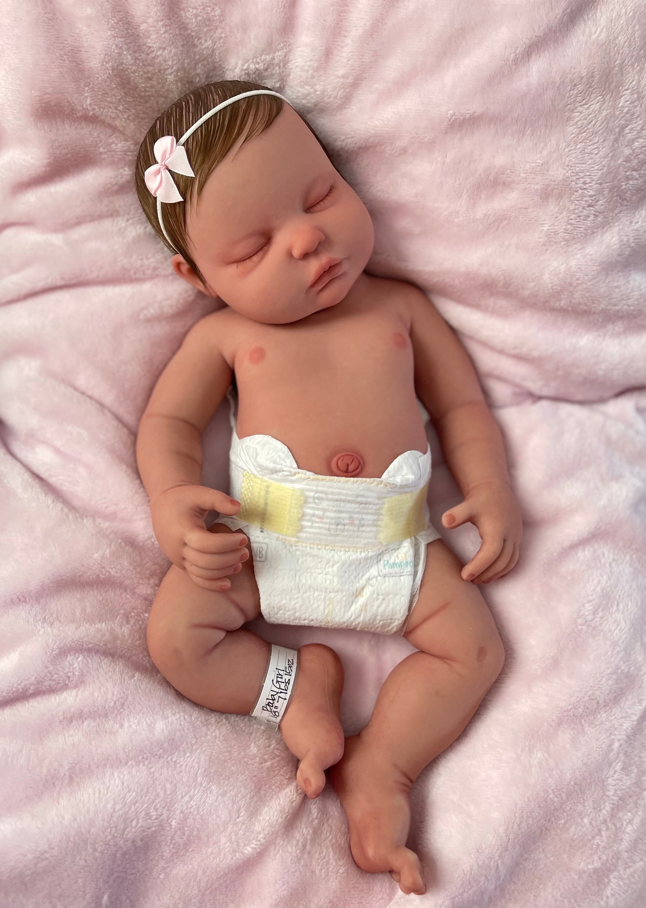 Full Body Silicone Anatomically Correct Baby GIRL, 18 Inches Long
