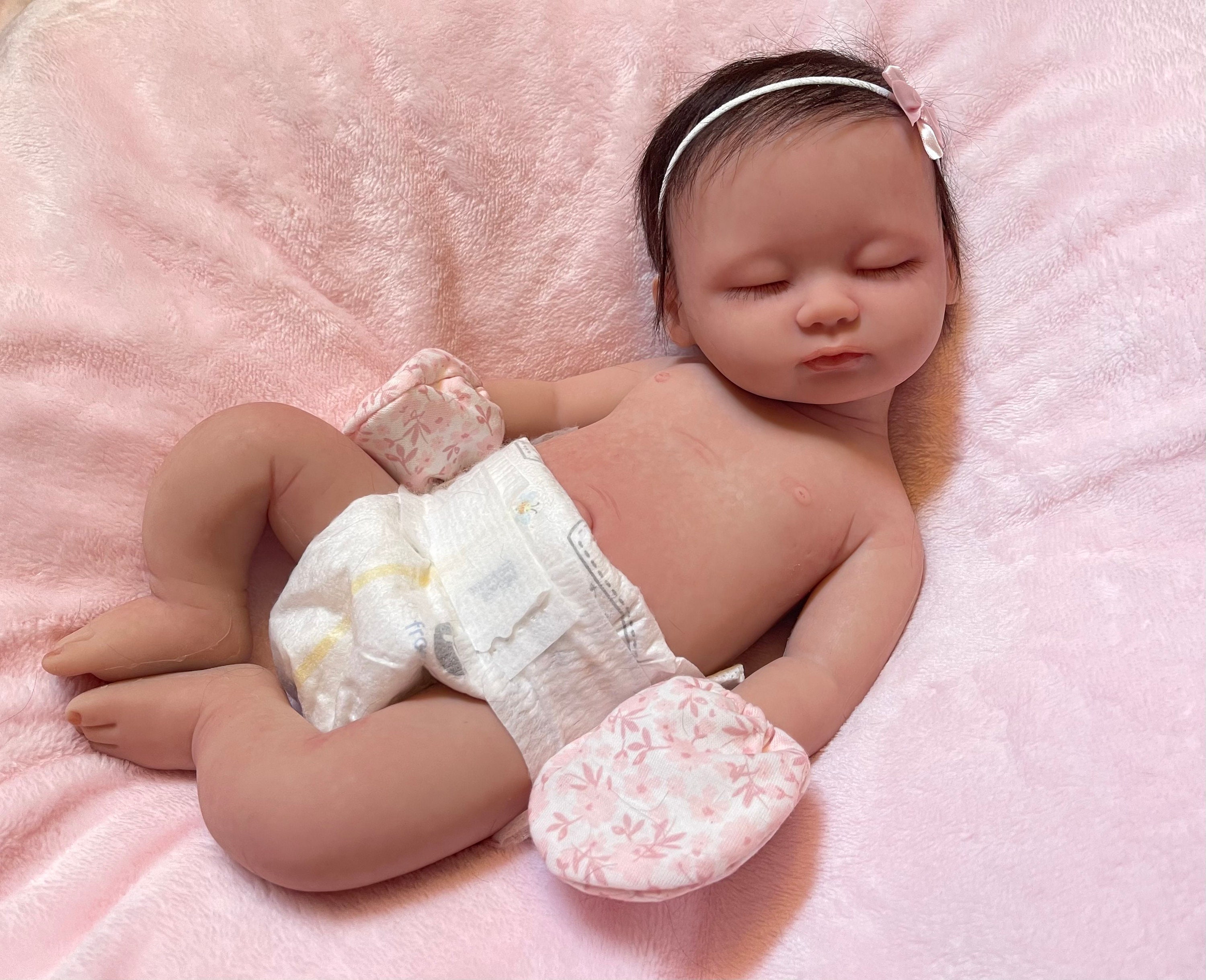 Painted/Unpainted Loulou 50CM Full Solid Silicone Bebe Reborn