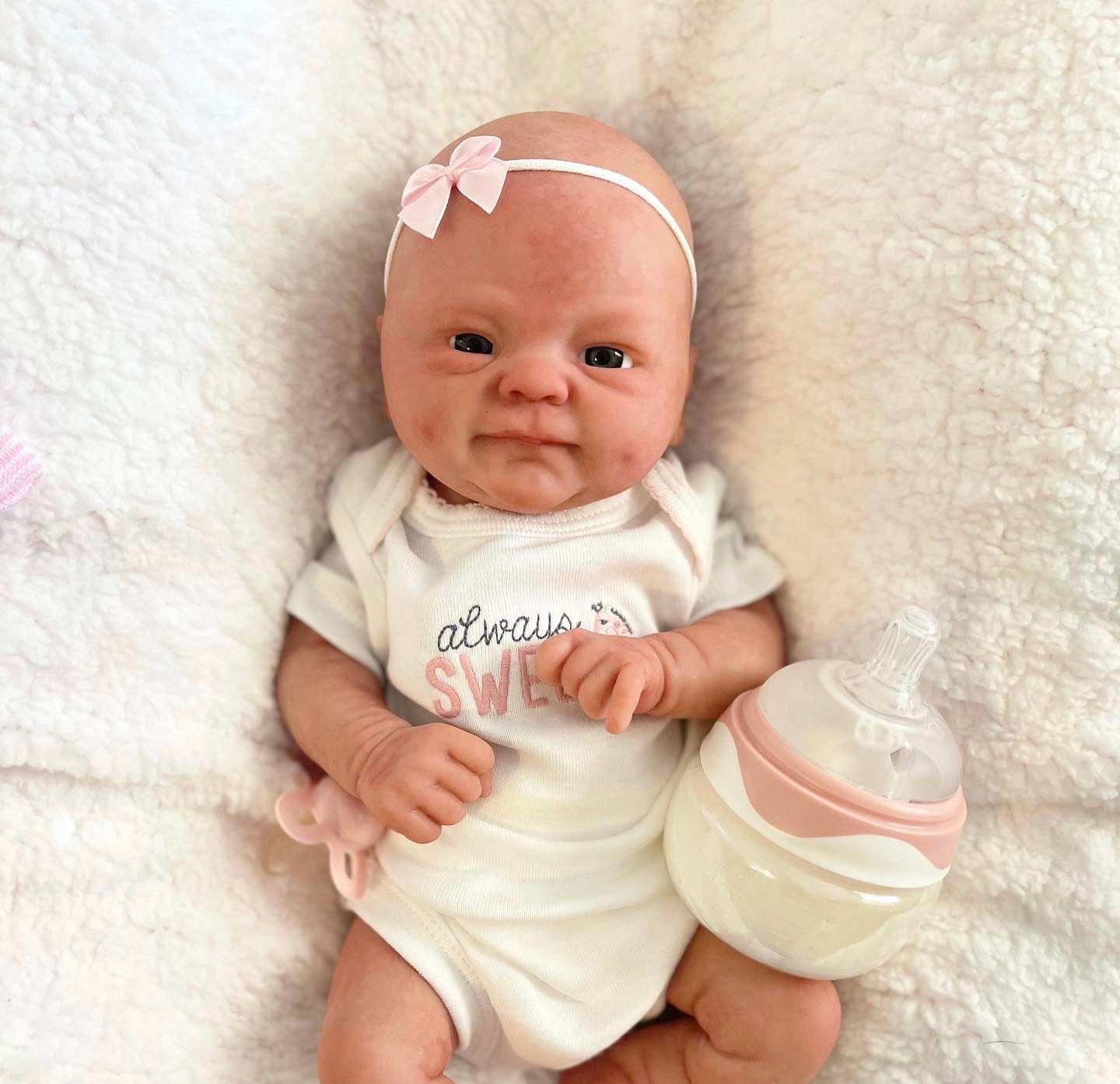 Full Body Silicone Reborn Baby Boy or Girl, Preemie Size at 15 Inches Long  and 4 Pounds 
