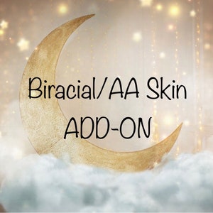 ADD-ON (This is not a baby) AA/Biracial skin tone upgrade for full body silicone baby