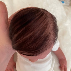 This is not a baby! ADD-ON Bald baby upgraded to a baby with hand rooted mohair