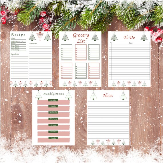 Holiday Food Printables | Etsy