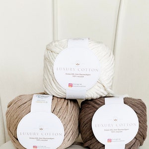Set 3er Dicke XXL Strickwolle  I recycled Baumwolle I 300g I weich  Chunky | Bulky Garn | Cotton