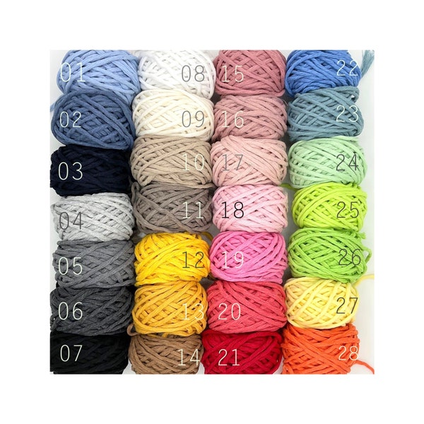 Dicke XXL Strickwolle 5mm aus recycelter Baumwolle | Grobstrick | Chunky | Bulky | Riesengarn | Dicke Wolle | Geschenk