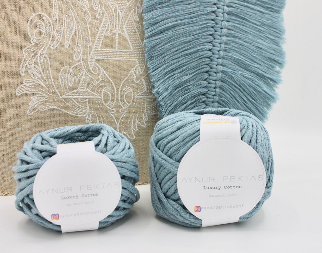 Thick XXL Knitting Wool Chunky Bulky Yarn Cotton Green 5 Etsy