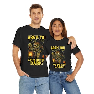 Zombie Piraten Halloween Shirt: Argh You Afraid Dark Tee