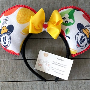 Uszy Myszki Miki, uszy Myszki Minnie, akcesoria do włosów, opaska na głowę