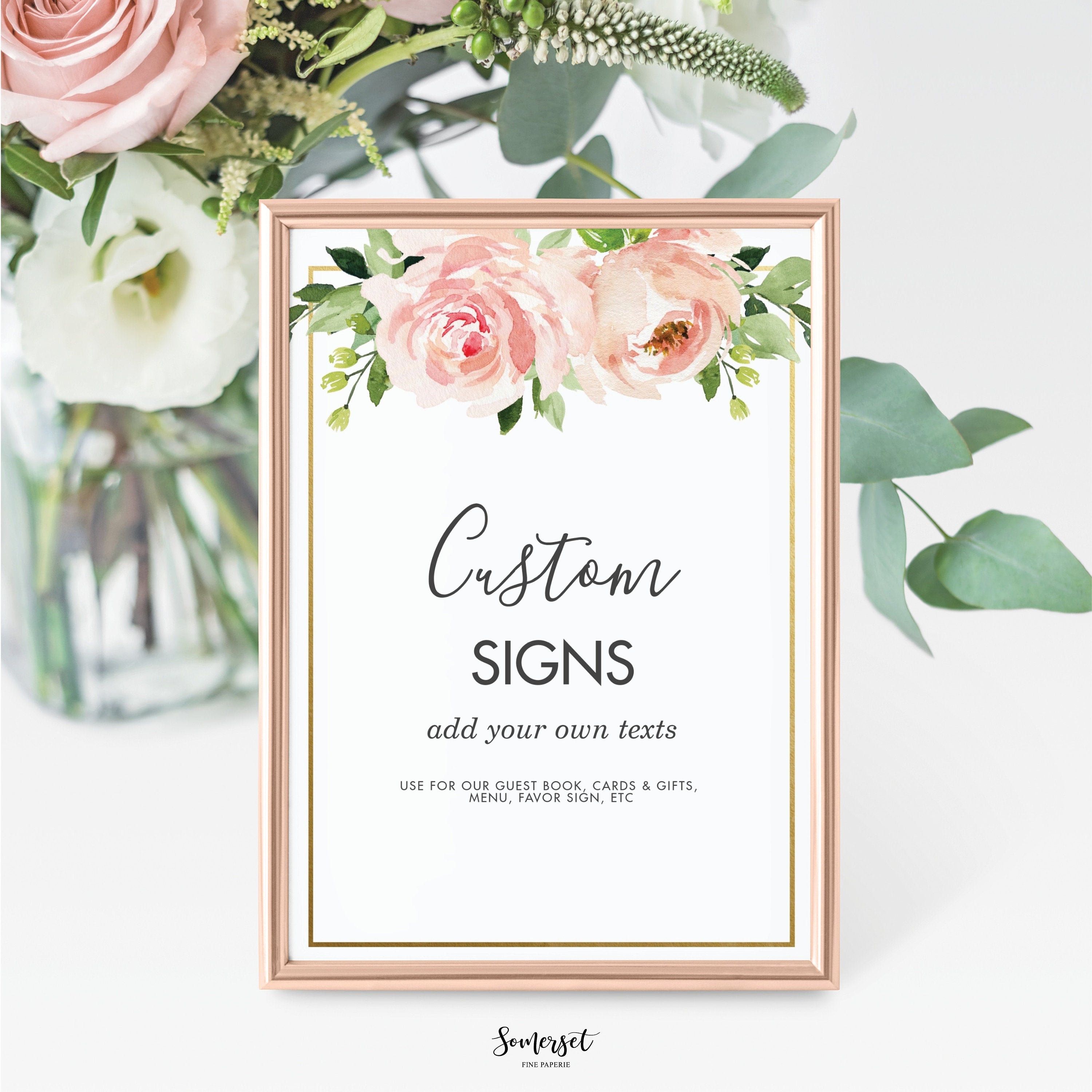 Table Signs Printable INSTANT DOWNLOAD Wedding Signs Candy | Etsy