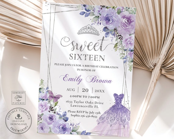 strapless open back dress Lilac Ball Gown Corset Quinceanera Dress Sweet 16 Dress