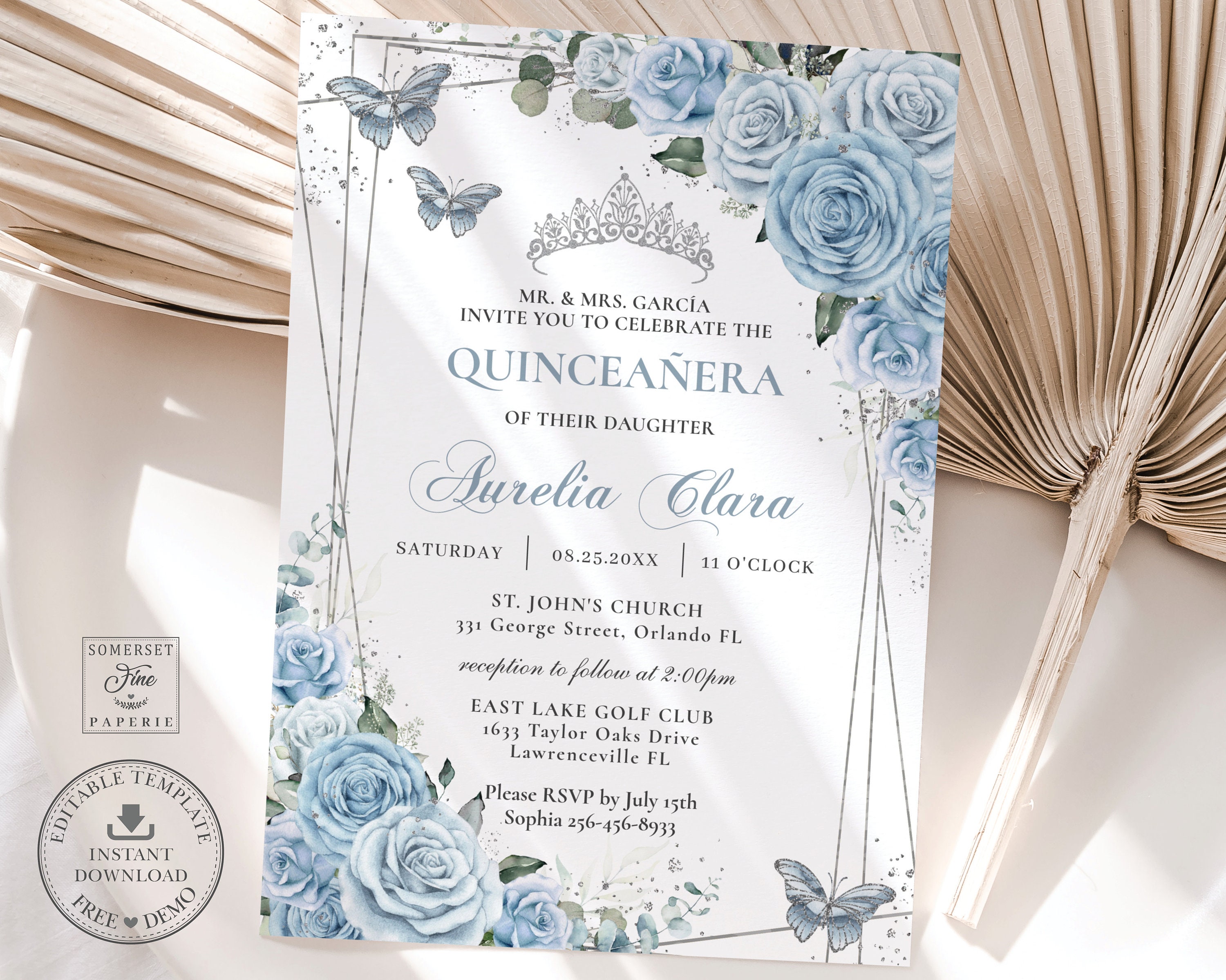 Sale 50% Off  Quinceanera Invitations in Spanish - LadyPrints