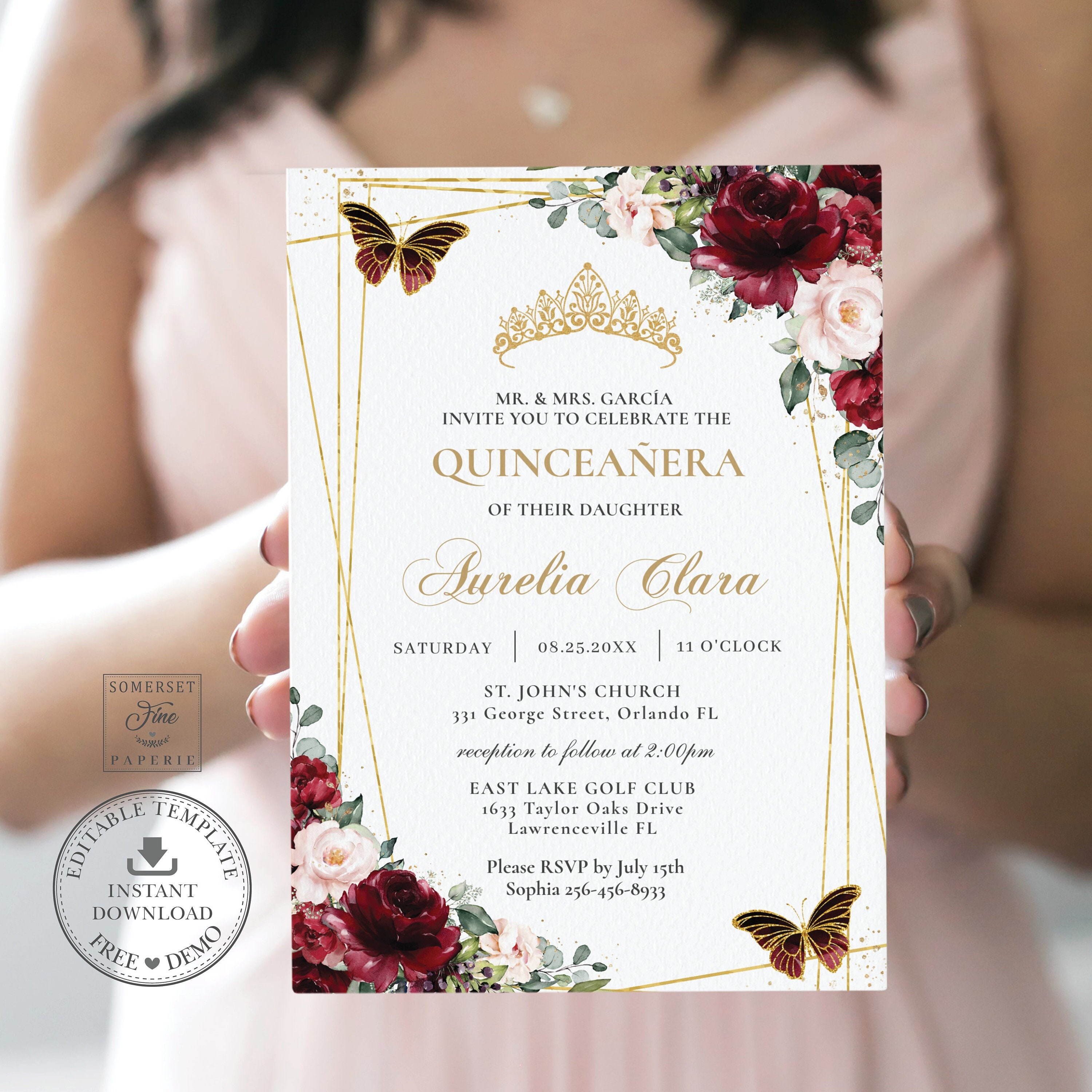 Quinceanera burgundy theme hot sale