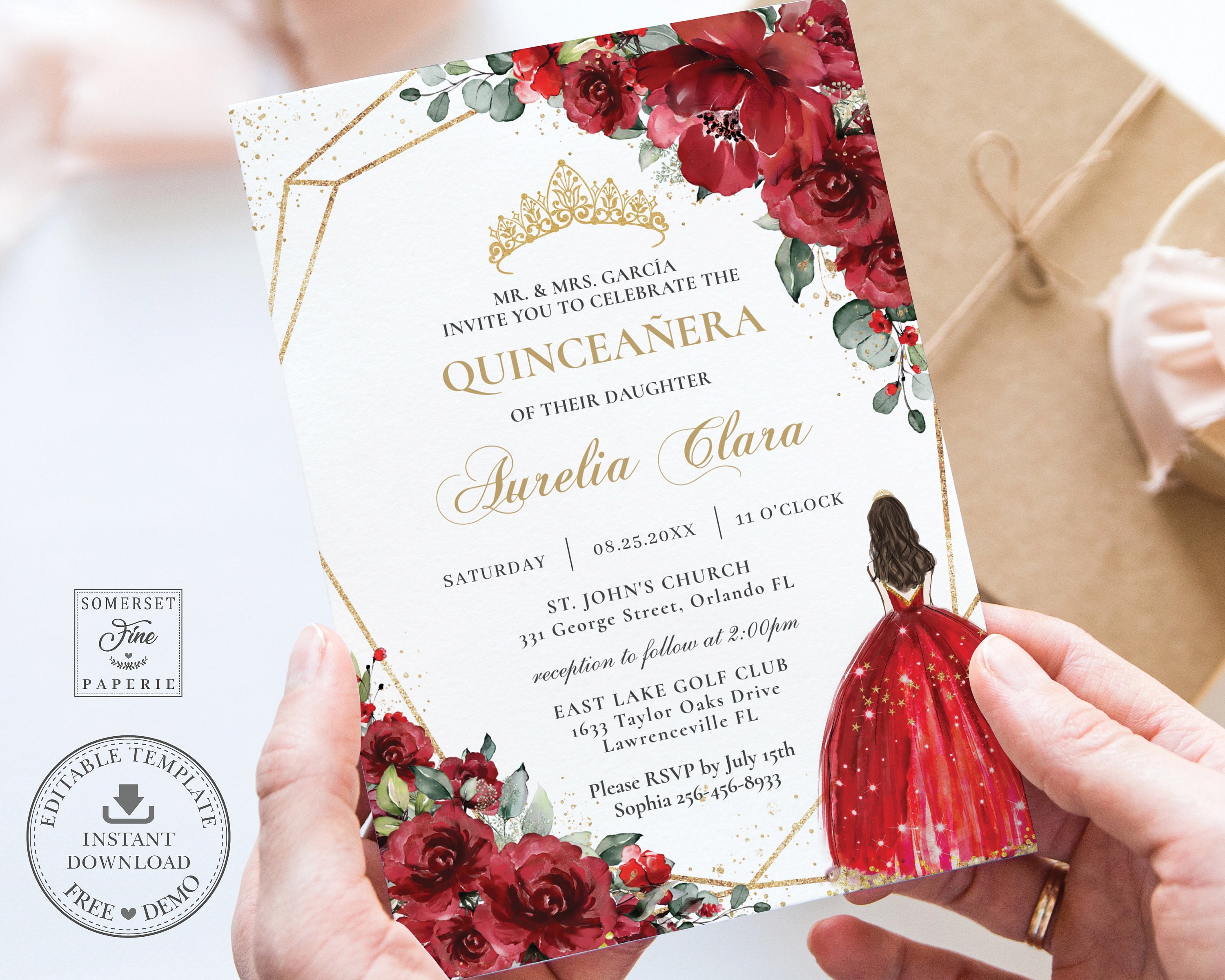 Paper Paper & Party Supplies Mis Quince Anos 15th Birthday Instant