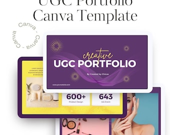 UGC Portfolio Canva Template | Media Kit (PDF)