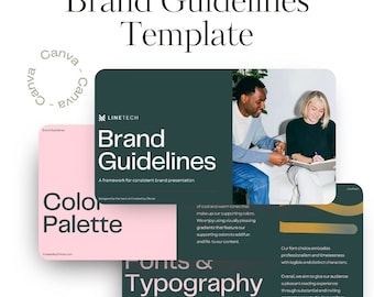 Customizable Brand Guidelines | Canva Template (Digital Download)