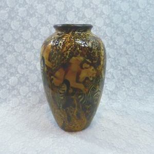 Vintage LA VIE Porcelain Vase From the Safari Collection