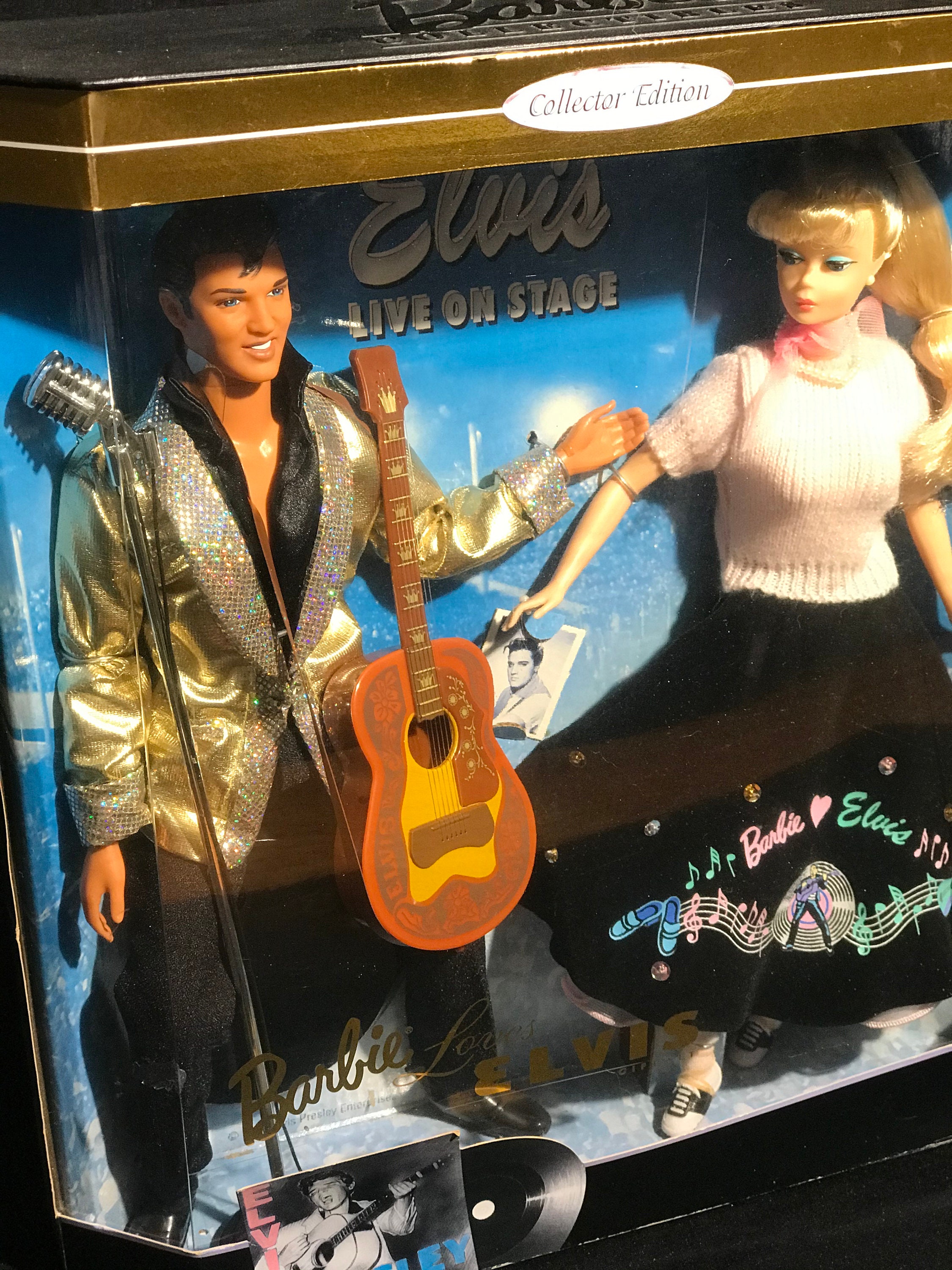 Vintage Barbie Doll Loves Elvis Gift Set 1997 NIB Etsy