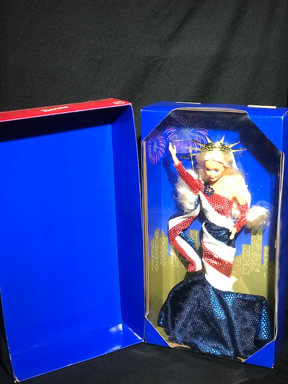 Mattel Barbie Statue of Liberty Retired FAO Schwarz Doll 4th of July Limited Edition 1995 Etsy