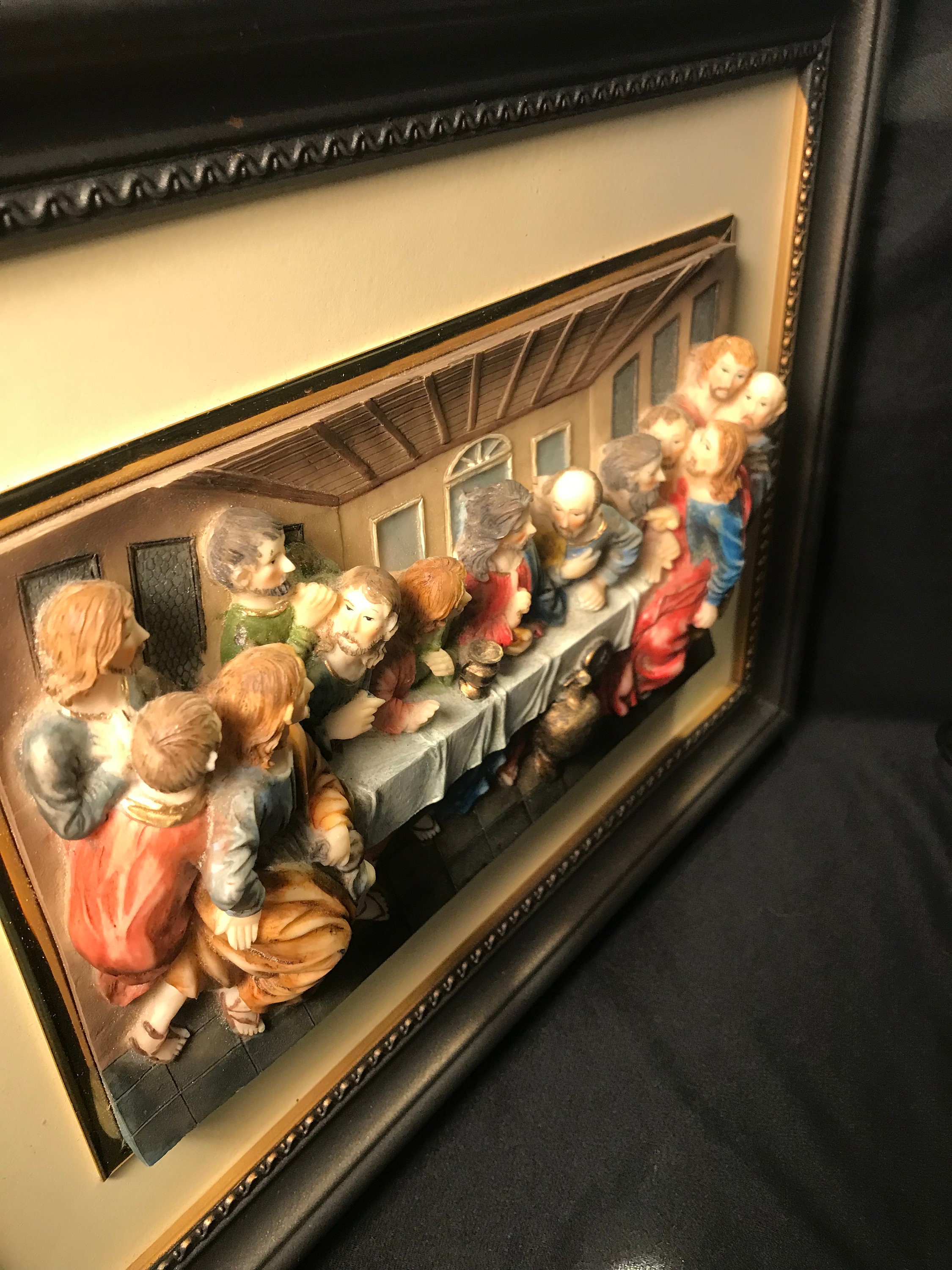 Vintage 3D Last Supper Wall Plaque - Etsy