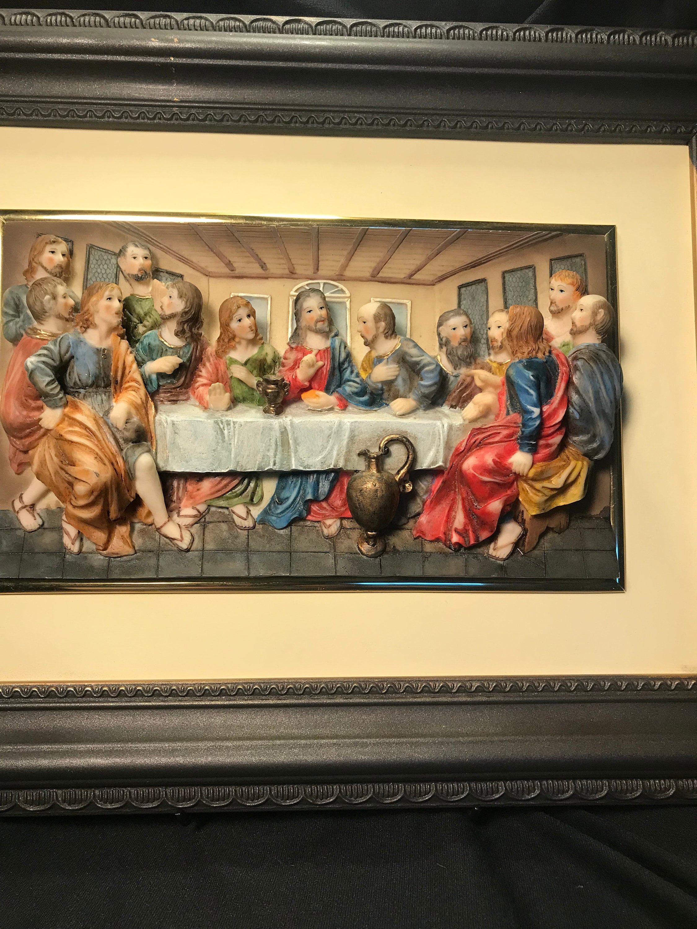 Vintage 3D Last Supper Wall Plaque - Etsy