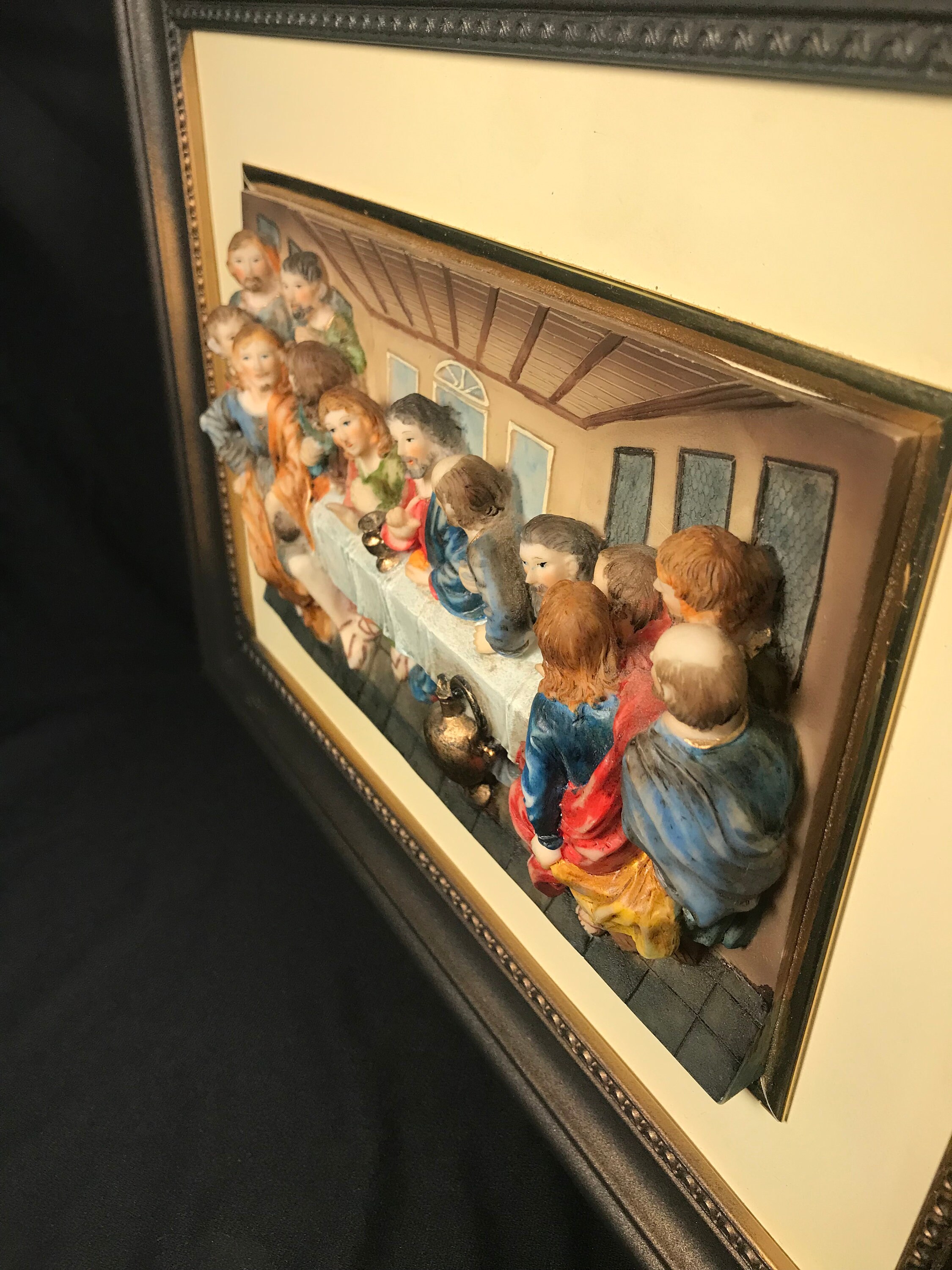 Vintage 3D Last Supper Wall Plaque - Etsy