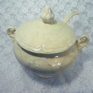 Vintage Soup Tureen with Ladle 1980