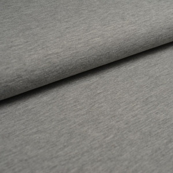 Jersey tissu chiné gris clair (0,5 m)