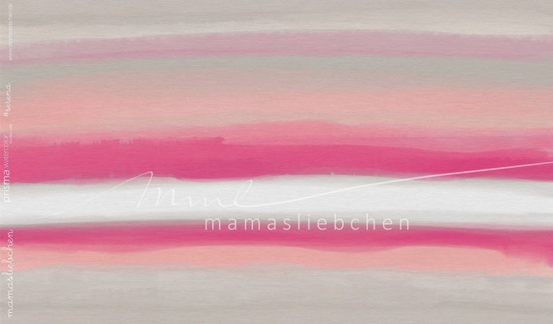 Summer Sweat fabric French Terry watercolor piece prism watercolor #serena 1 panel-0.95 m pink grey pink color gradient water colors