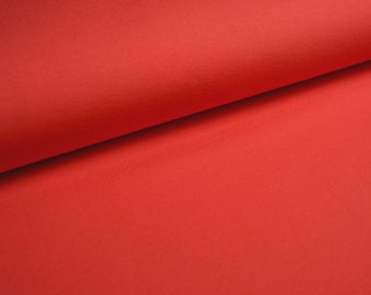 Été Sweat Tissu French Terry « uni #hellrot » rouge unicolore (0,5 m)