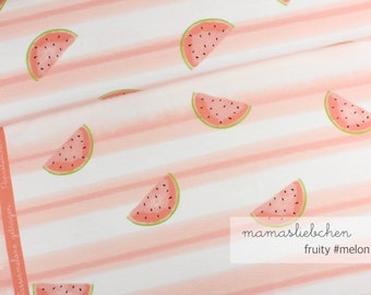 Jersey-Stoff Melonen "fruity #melon" 0,5m