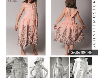 EBook E-Book  #52 E-Book "Elisa" (80-146) (digital) Schnittmuster Kleid für Mädchen Kinder