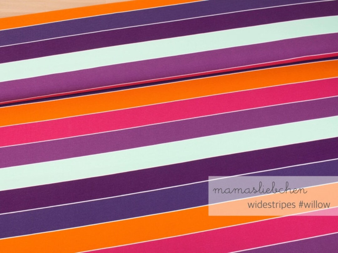 Jersey Knit Fabric for Children Boys and Girls Stripes widestripes