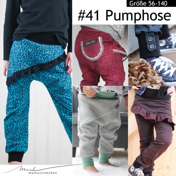 EBook E-Book #41 E-Book "Pumphose" Children's Pants (56-140) (digital) (A4, A0 and beamer file)