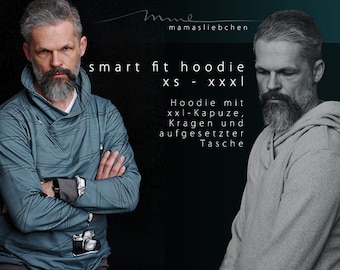 sewing pattern "#26 smart fit hoodie men pullover/sweat shirt" made by mamasliebchen man pdf-file english