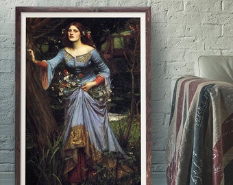 1902 Art Canvas//Poster Print A3//A2//A1 Waterhouse The Crystal Ball