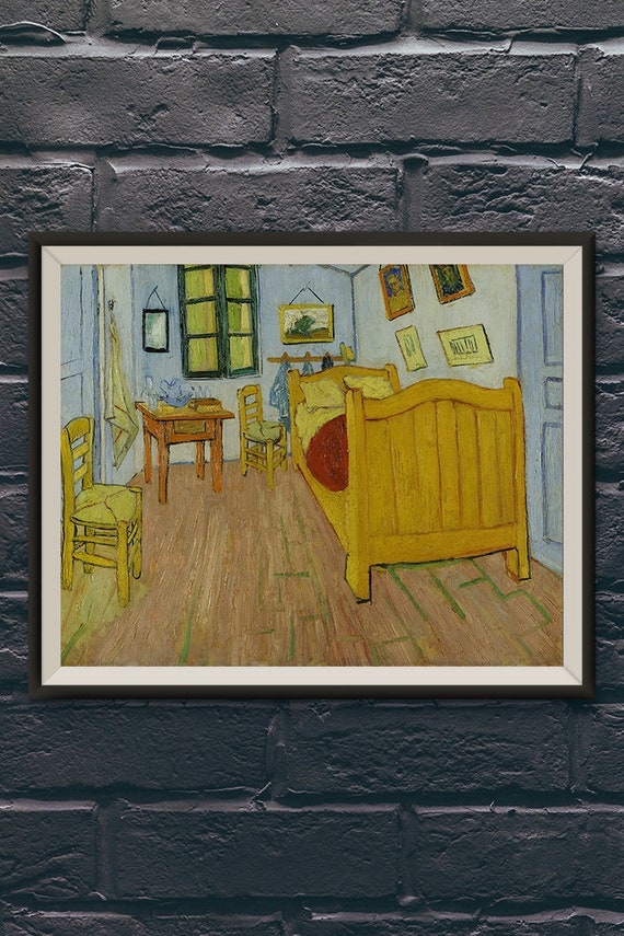 Vincent Van Gogh Bedroom In Arles Oil Painting Reproduction Post Impressionism Modern Artwork Poster Print Wall Art Decor