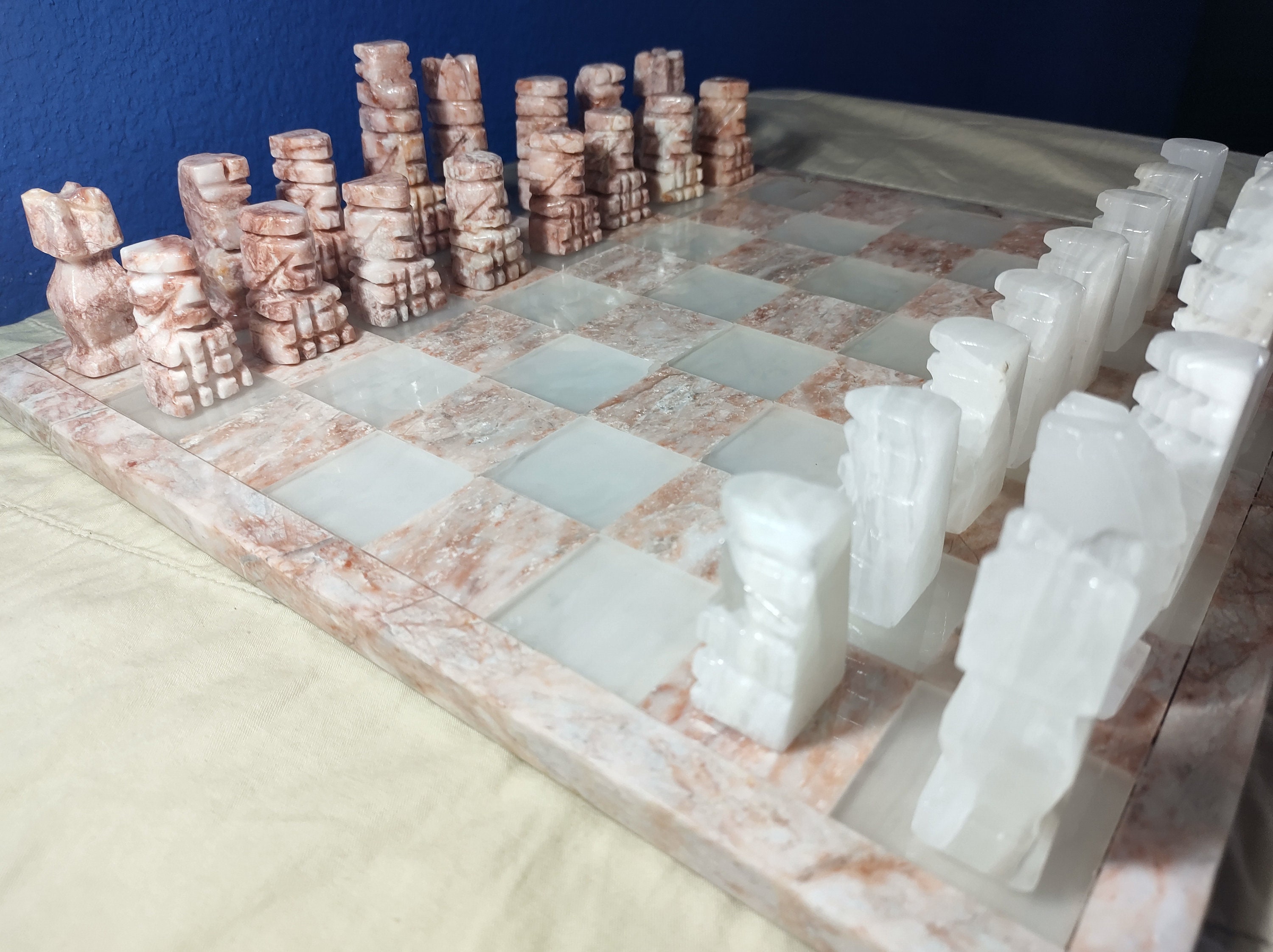 OFERT Onyx Chess Set Differents Colors BOARD 35X35 CM Etsy