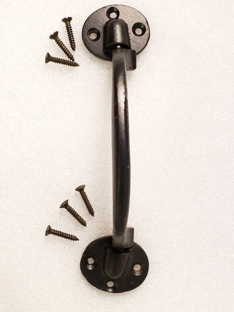 Solid Black Iron Drawer Pulls Etsy