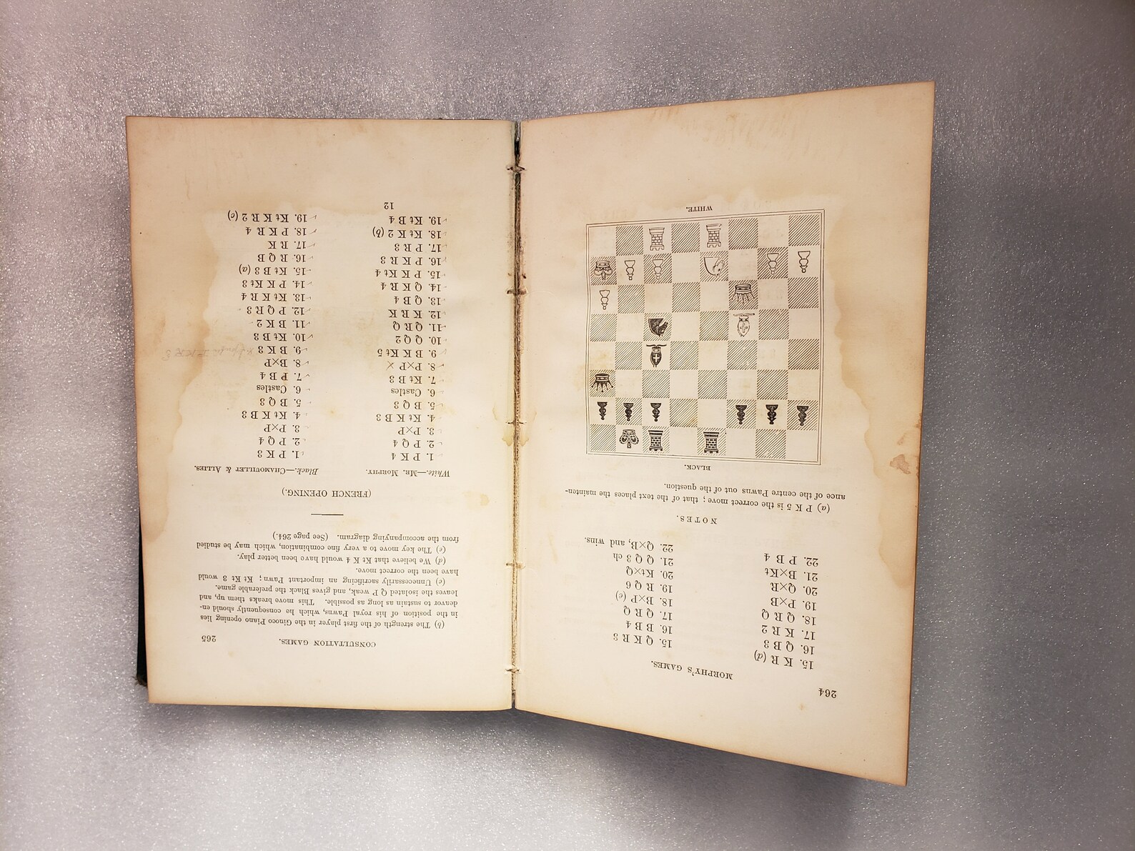 Antique Chess Book Morphy's Games Etsy