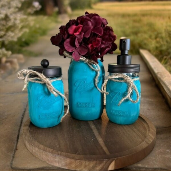 Rustic Bathroom Set - Etsy