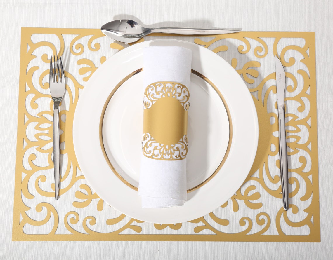 Stunning Laser cut Table Placemats set of 10 Personalized Etsy