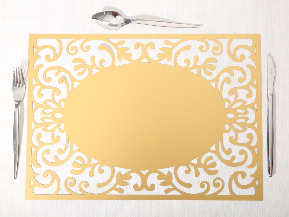 Stunning Laser cut Table Placemats set of 10 Personalized Etsy