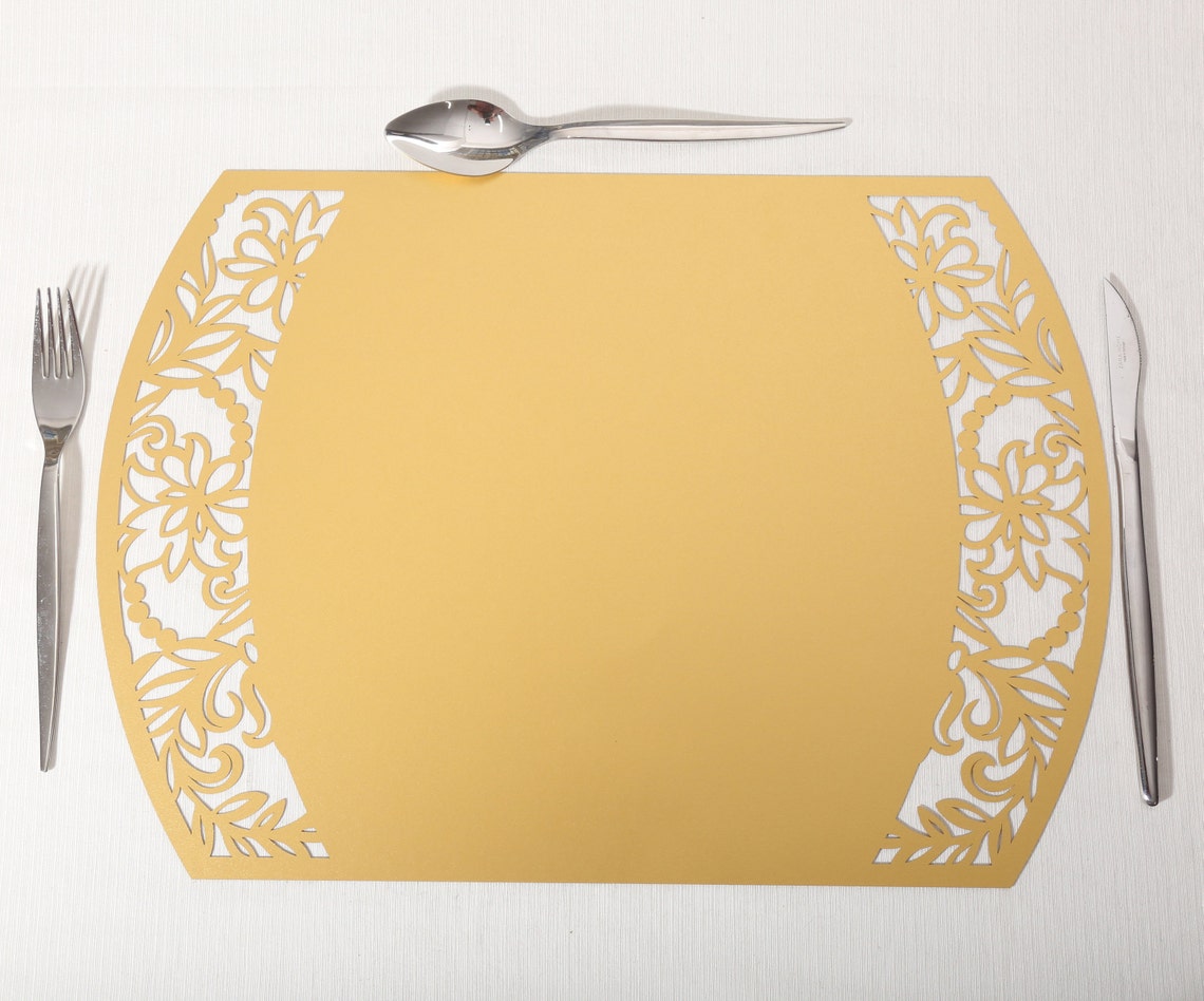 Laser cut Table Placemats set of 10 Personalized table mat Etsy