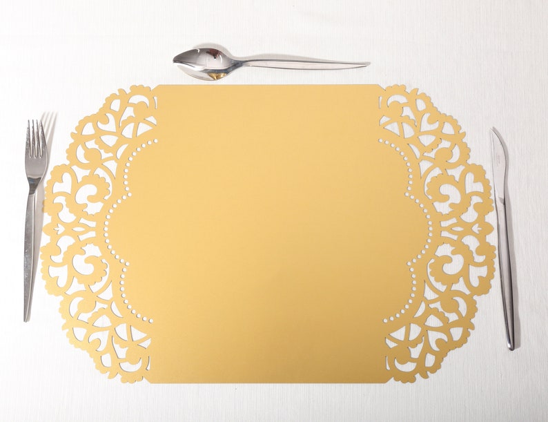 Impressive Laser Cut Dining Placemats set of 20 Table Mats Etsy